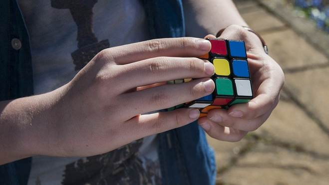 Cube, Hand, Boy, Young, Youth, Fingers, Rubik, Puzzle